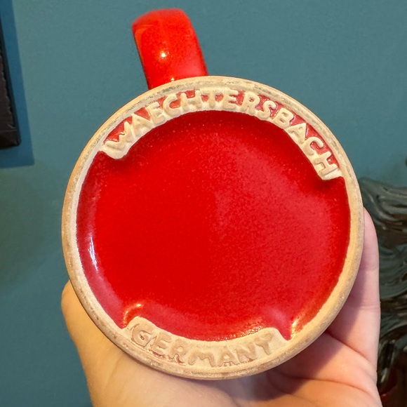 Set of 2 Waechtersbach Red Coffee Mugs, Germany - Picture 5 of 7